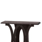 Stylish Console Table With Base Shelf, Dark Brown By Benzara | Console Tables |  Modishstore  - 4