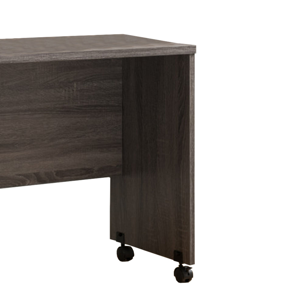 Easy Mobility Stylish Return Table, Brown By Benzara | Console Tables |  Modishstore  - 4