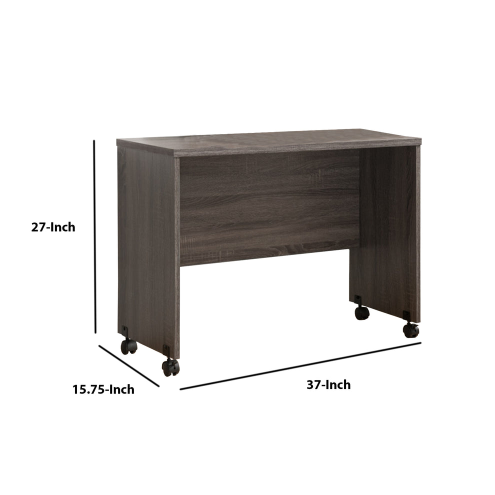 Easy Mobility Stylish Return Table, Brown By Benzara | Console Tables |  Modishstore  - 3