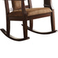 Butsea Wooden Rocking Chair, Brown By Benzara | Rocking Chairs | Modishstore - 4