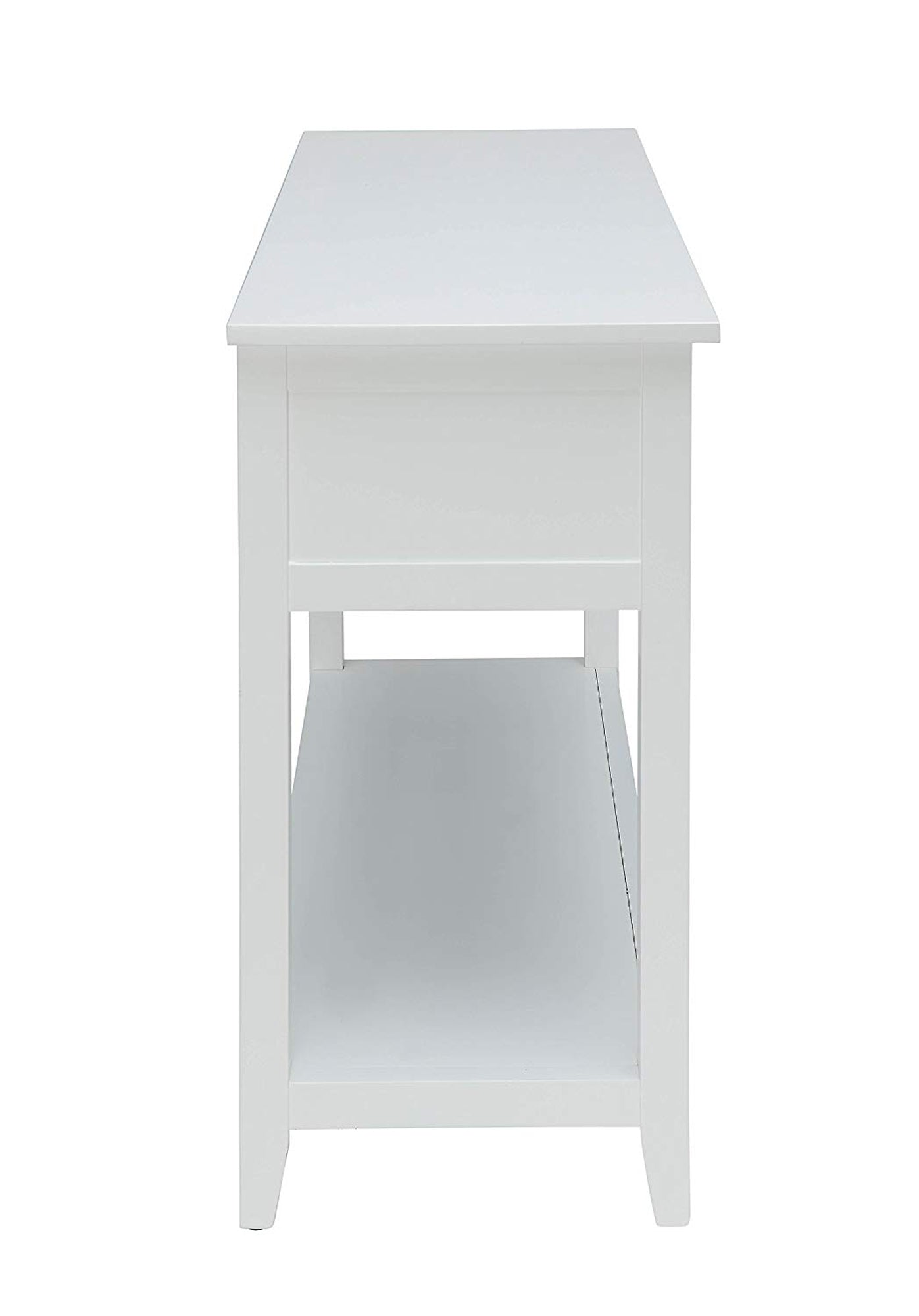 Flavius Console Table With 2 Drawers, White  By Benzara | Console Tables |  Modishstore  - 3