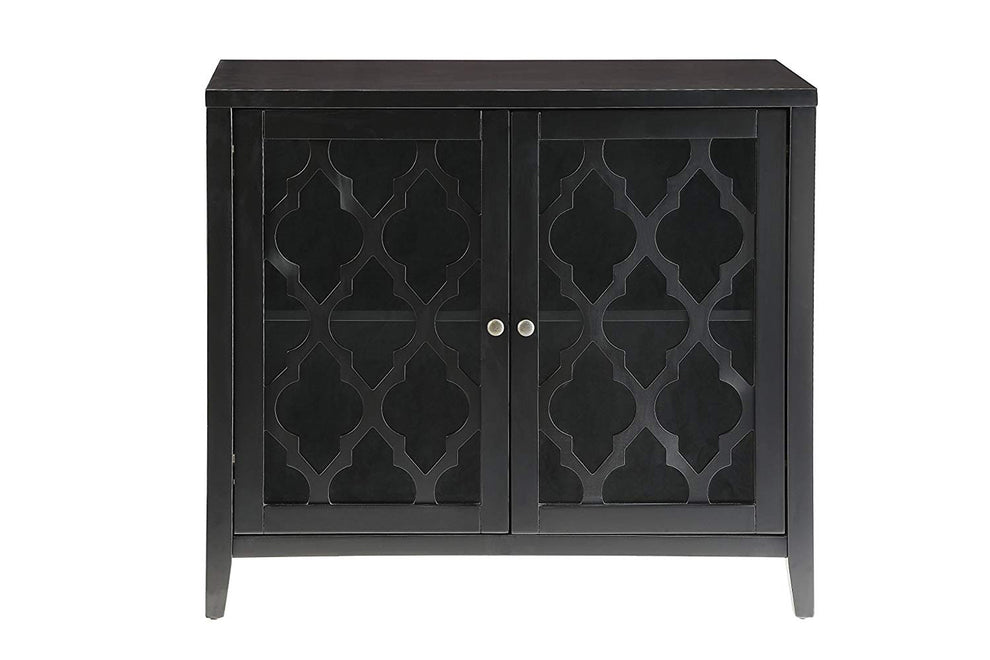 Ceara Console Table With 2 Doors, Black By Benzara | Console Tables |  Modishstore  - 2