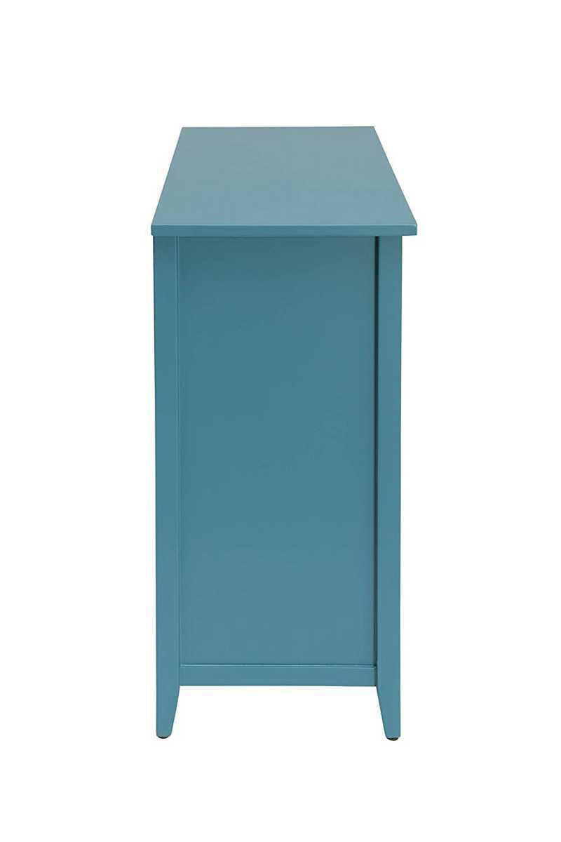 Flavius Console Table With 6 Drawers, Blue  By Benzara | Console Tables |  Modishstore  - 4
