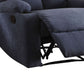Rosia Comfy Recliner , Blue Linen  By Benzara | Chairs & Recliners |  Modishstore  - 5