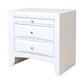 Contemporary 3 Drawer Wood  Nightstand By Ireland, White  By Benzara | Nightstands |  Modishstore 