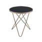 Valora End Table, Black Glass & Champagne  By Benzara | Side Tables |  Modishstore 