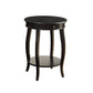 1 Drawer Round Shape Wooden End Table With Cabriole Legs, Espresso Brown  By Benzara | End Tables |  Modishstore 