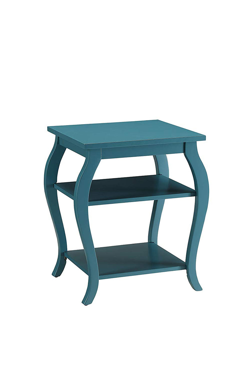 Becci End Table, Teal  By Benzara | Side Tables |  Modishstore 