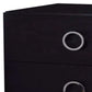Contemporary Style Wood & Metal Nightstand By Elms, Black & Chrome  By Benzara | Nightstands |  Modishstore  - 4