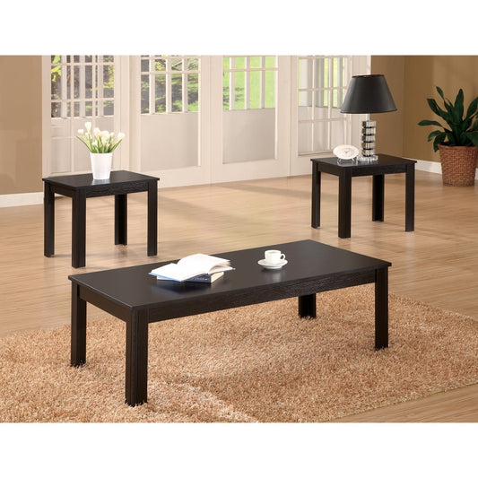 Attractive Black Three Piece Occasional Table Set By Benzara | Coffee Tables | Modishstore