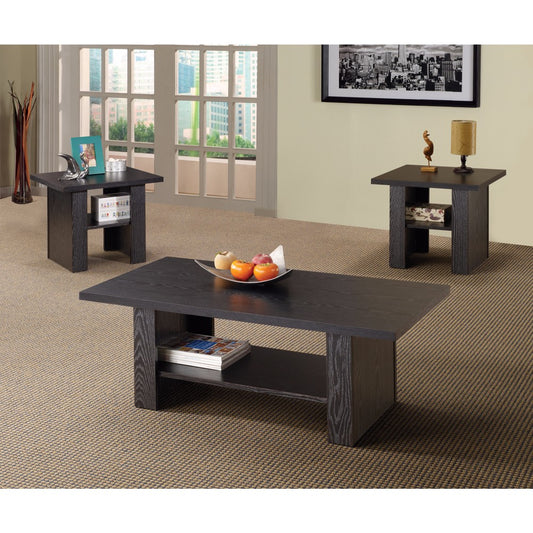 Bewildering Rich Black 3 Piece Occasional Table Set  By Benzara | Coffee Tables |  Modishstore 