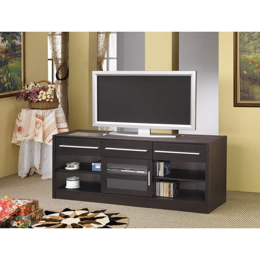Stylish Tv Console With Connect-It Power Drawer-Rta, Brown  By Benzara | TV Stands |  Modishstore 