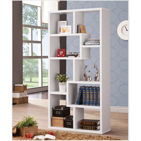Mesmerizing Multiple Cubed Rectangular Bookcase, White By Benzara | Bookcases |  Modishstore 