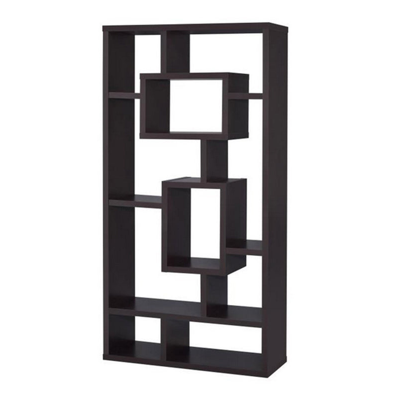 Aesthetic Fine Looking Rectangular Bookcase, Brown  By Benzara | Bookcases |  Modishstore 