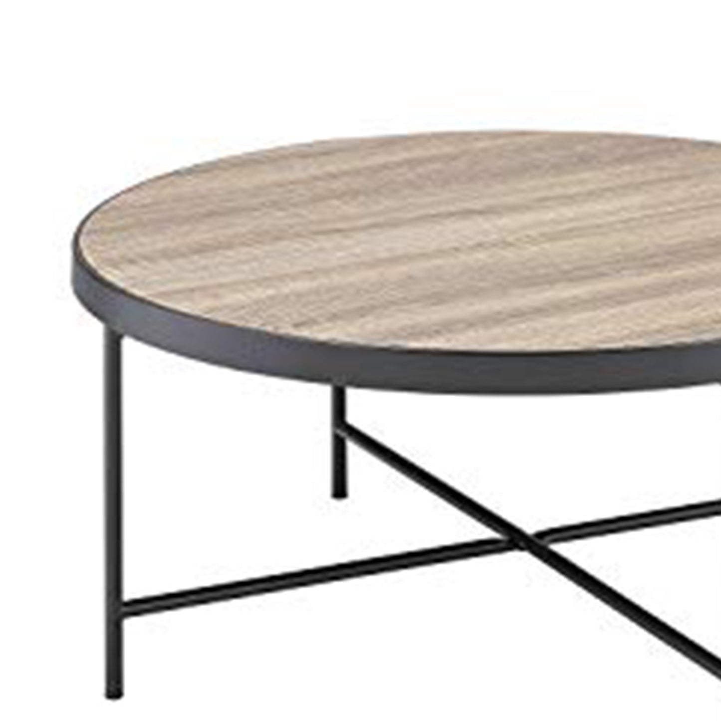 Charming Coffee Table, Weathered Oak Brown  By Benzara | Coffee Tables |  Modishstore  - 3