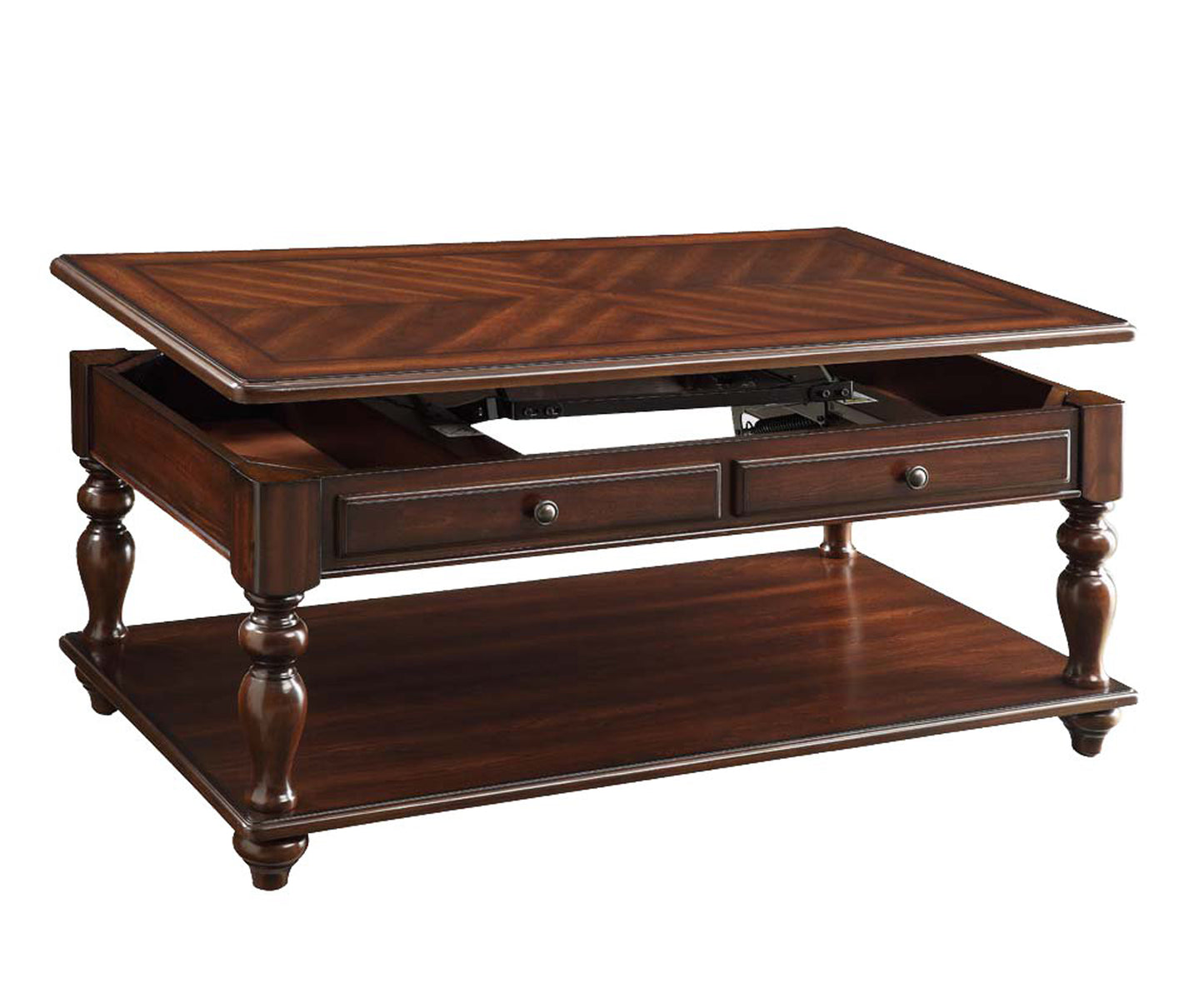 Stunning Coffee Table With Lift Top, Walnut Brown  By Benzara | Coffee Tables |  Modishstore  - 3