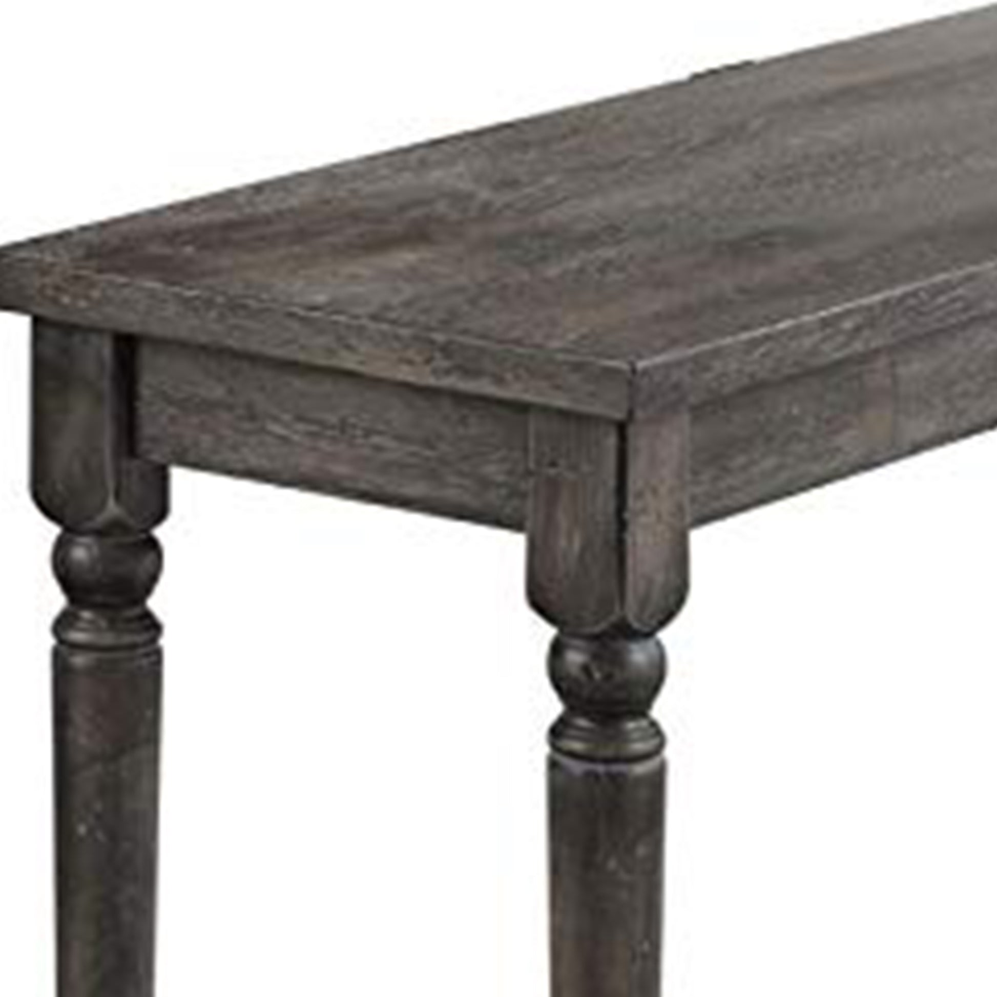 Weathered Lookinhg Dining Table, Gray  By Benzara | Dining Tables |  Modishstore  - 2