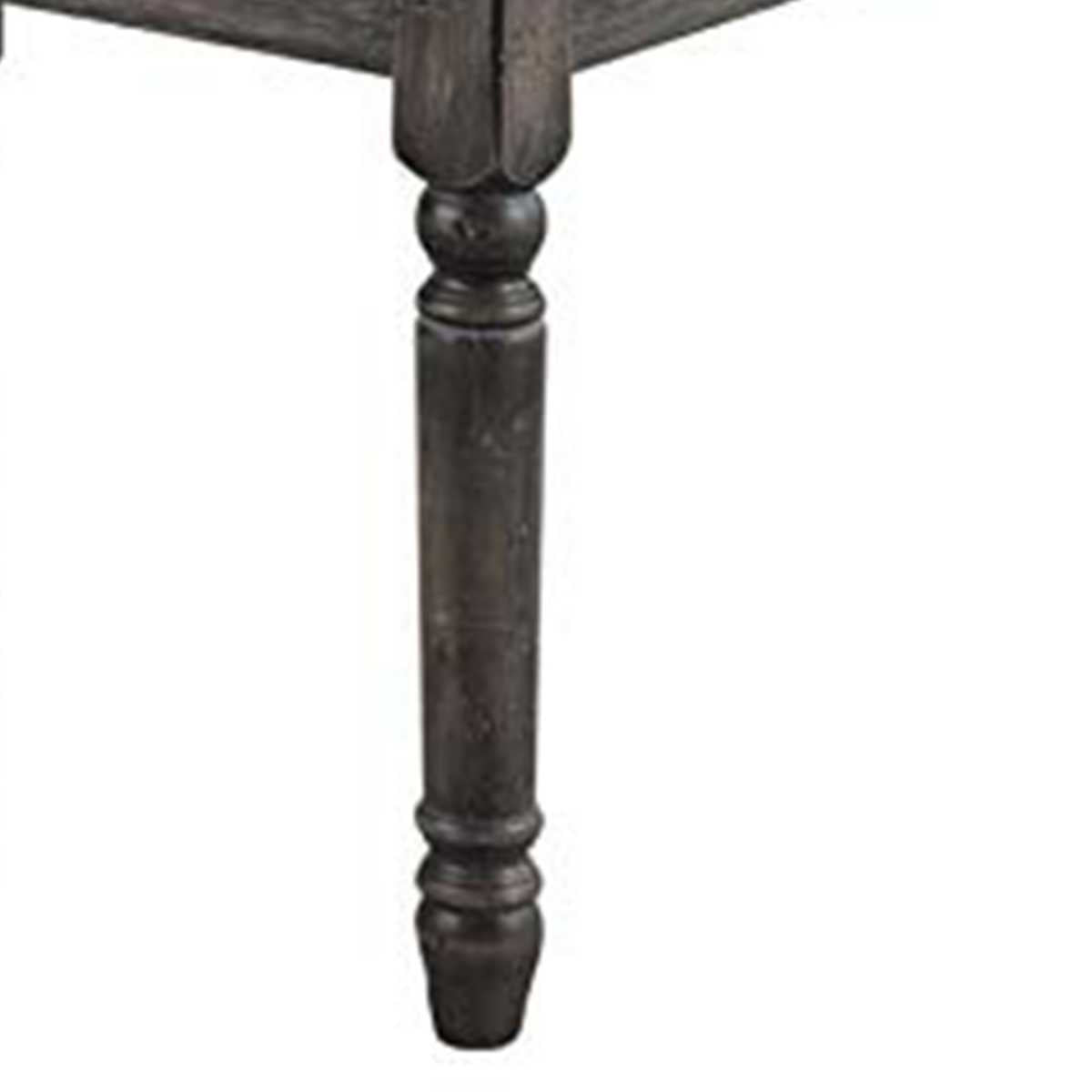 Weathered Lookinhg Dining Table, Gray  By Benzara | Dining Tables |  Modishstore  - 3