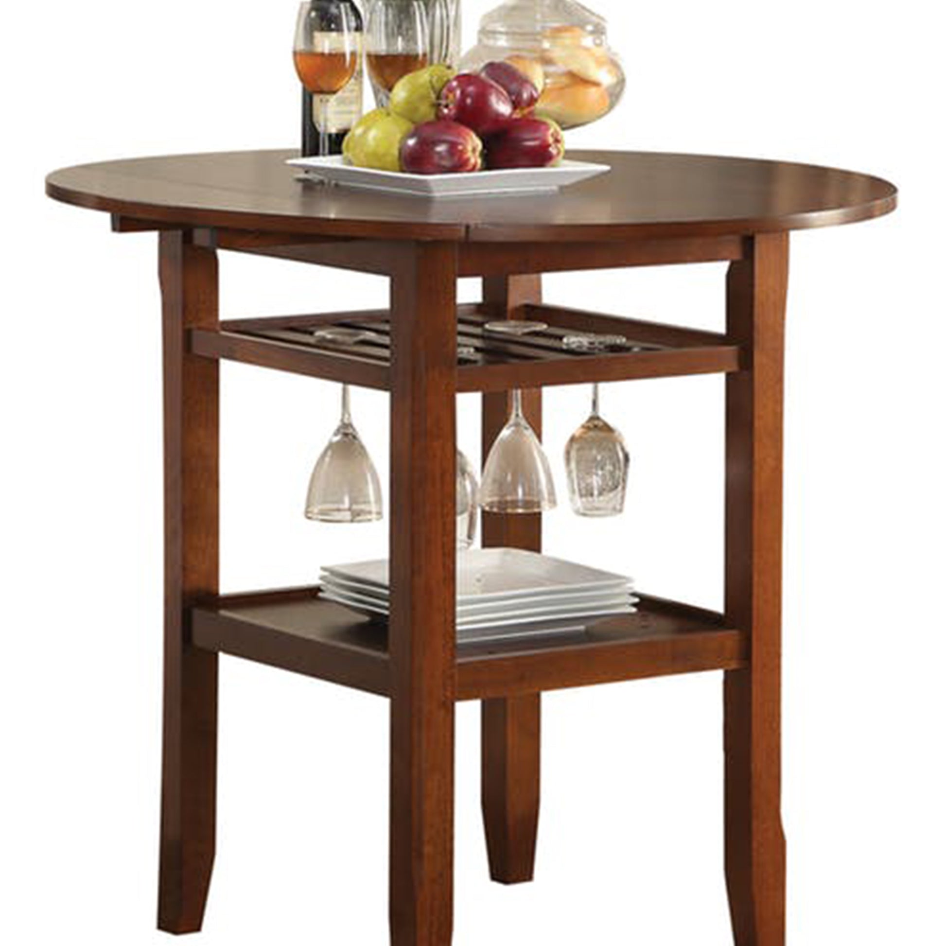 Smart Looking Counter Height Table, Cherry  By Benzara | Dining Tables |  Modishstore  - 3
