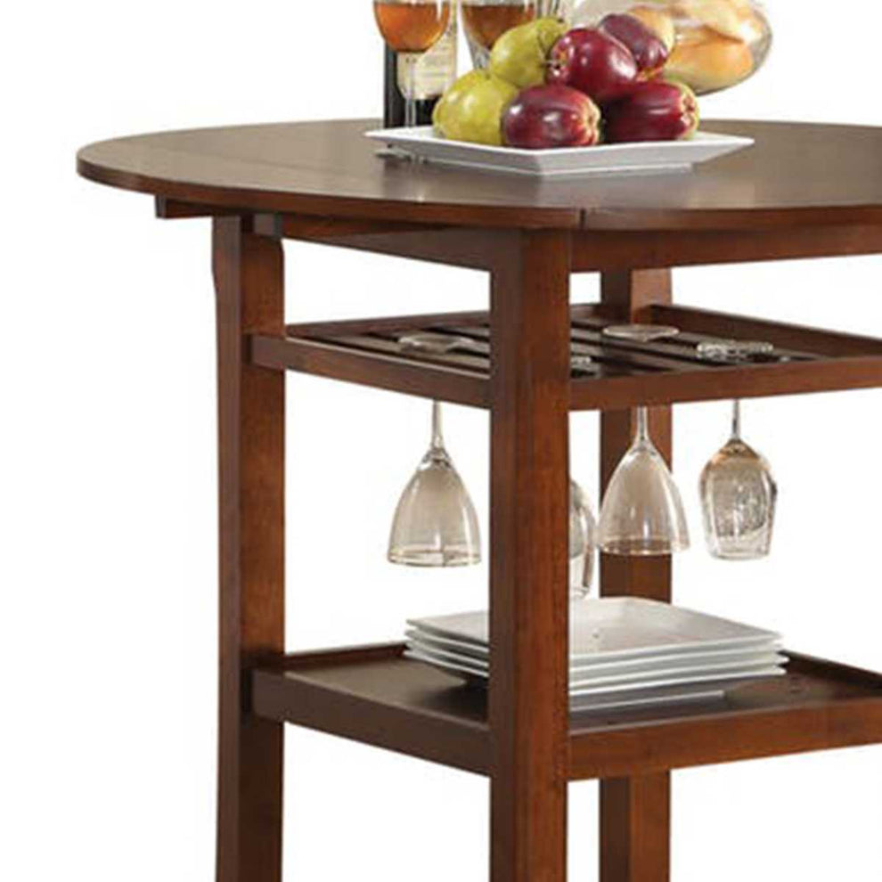 Smart Looking Counter Height Table, Cherry  By Benzara | Dining Tables |  Modishstore  - 2