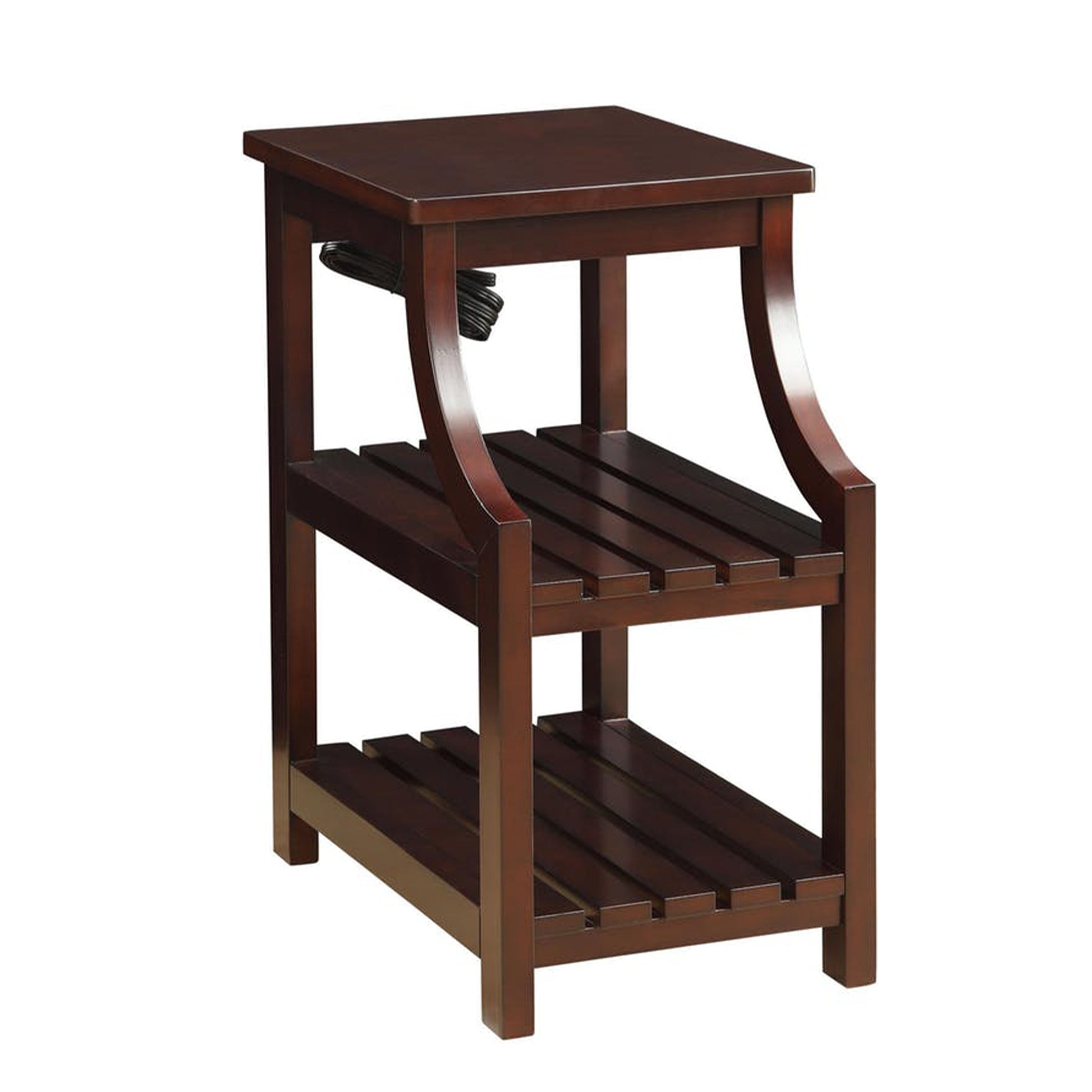 Modish Side Table (Usb), Espresso By Benzara | Side Tables |  Modishstore 