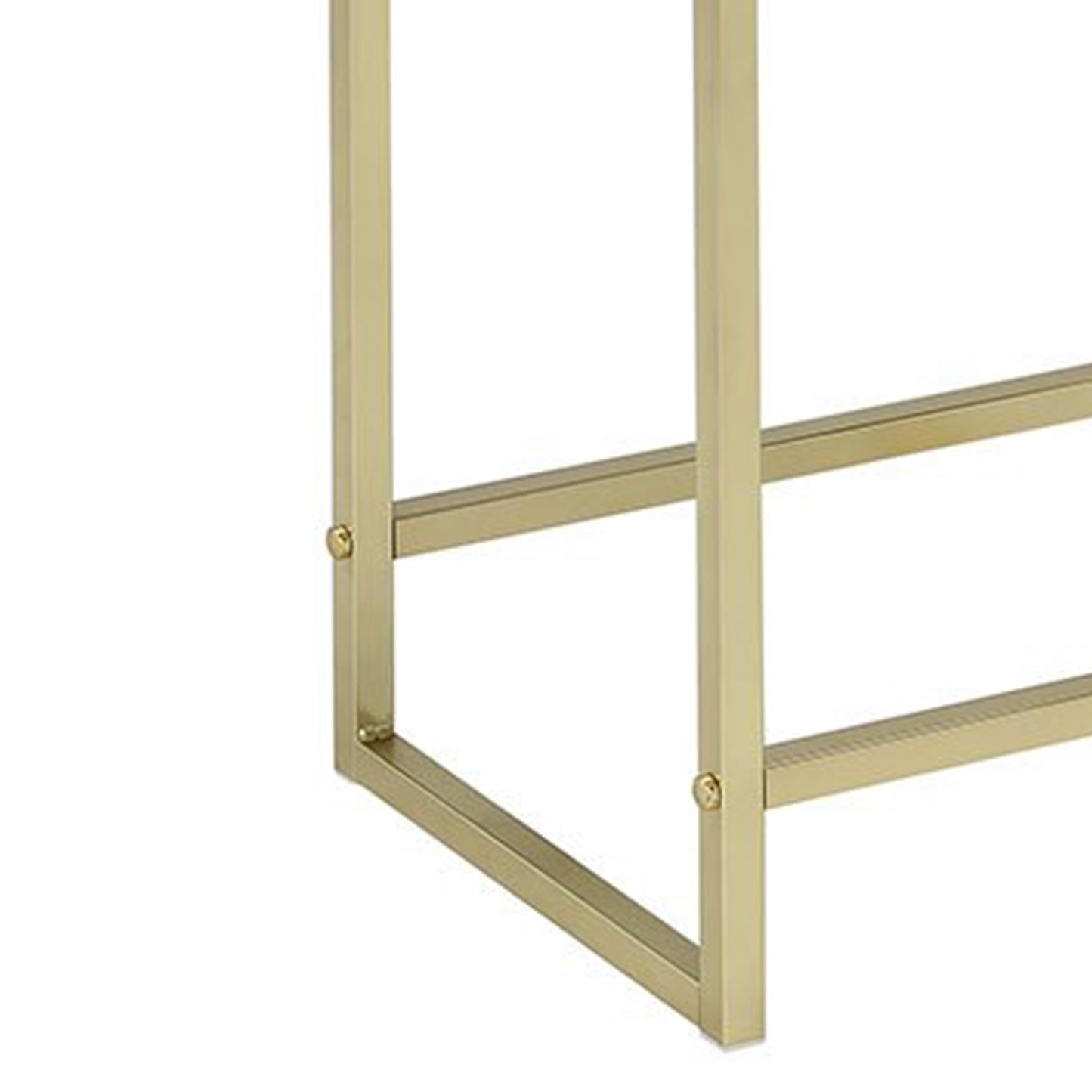 Astonishing Side Table, White & Gold  By Benzara | Side Tables |  Modishstore  - 4
