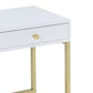 Astonishing Side Table, White & Gold  By Benzara | Side Tables |  Modishstore  - 5