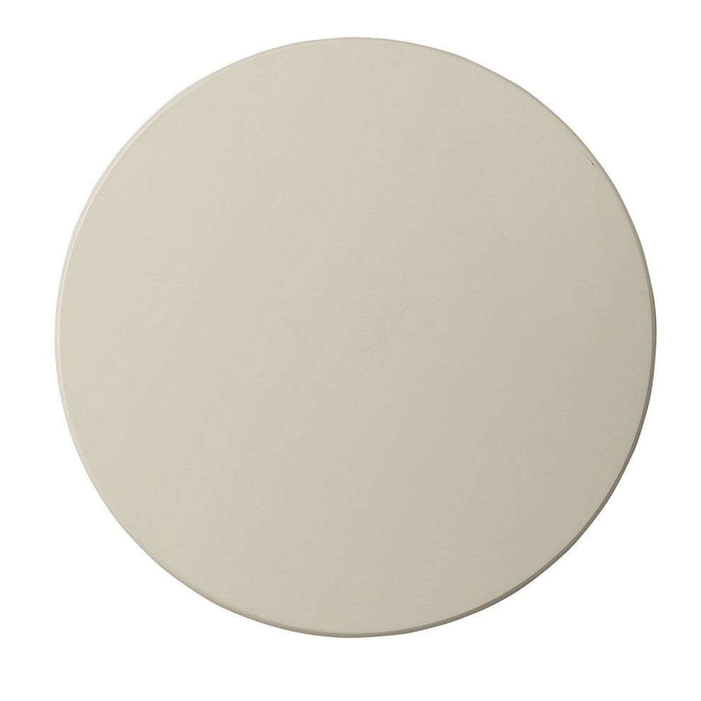24 Inch Round Side Table With Open Bottom Shelf, White  By Benzara | Side Tables |  Modishstore  - 6