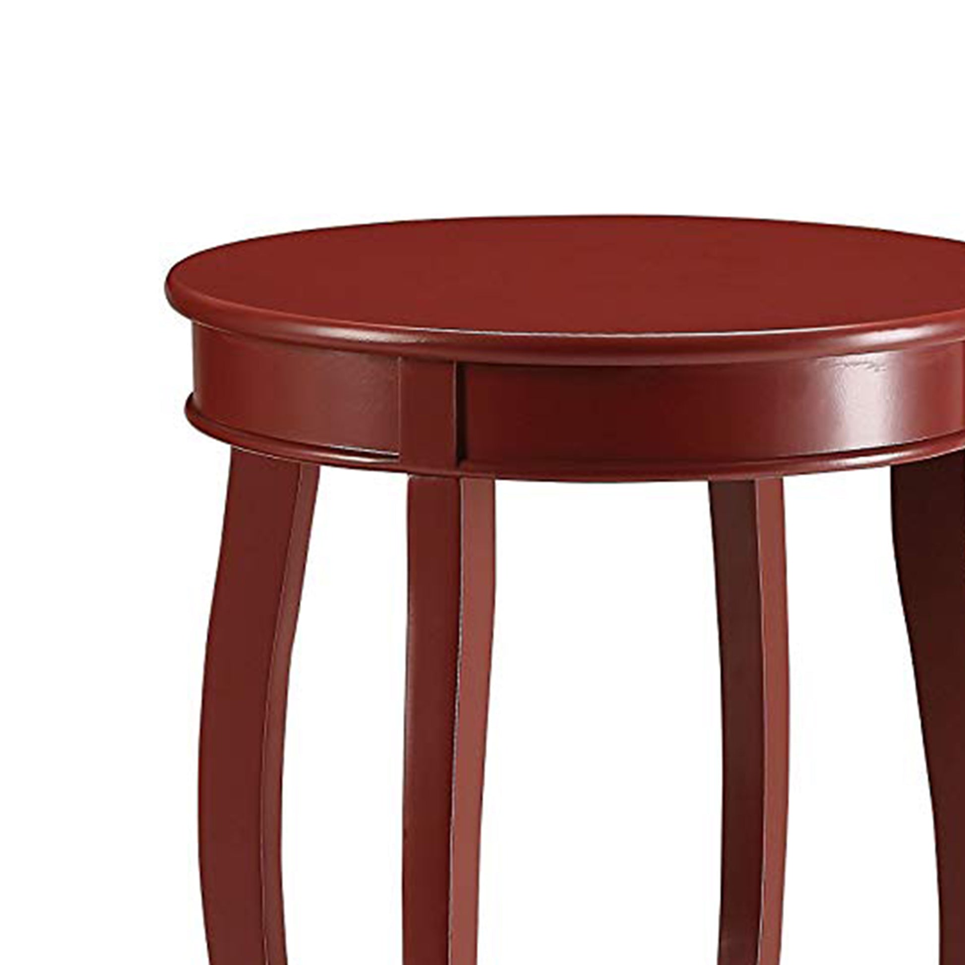 Trendy Side Table, Red  By Benzara | Side Tables |  Modishstore  - 3