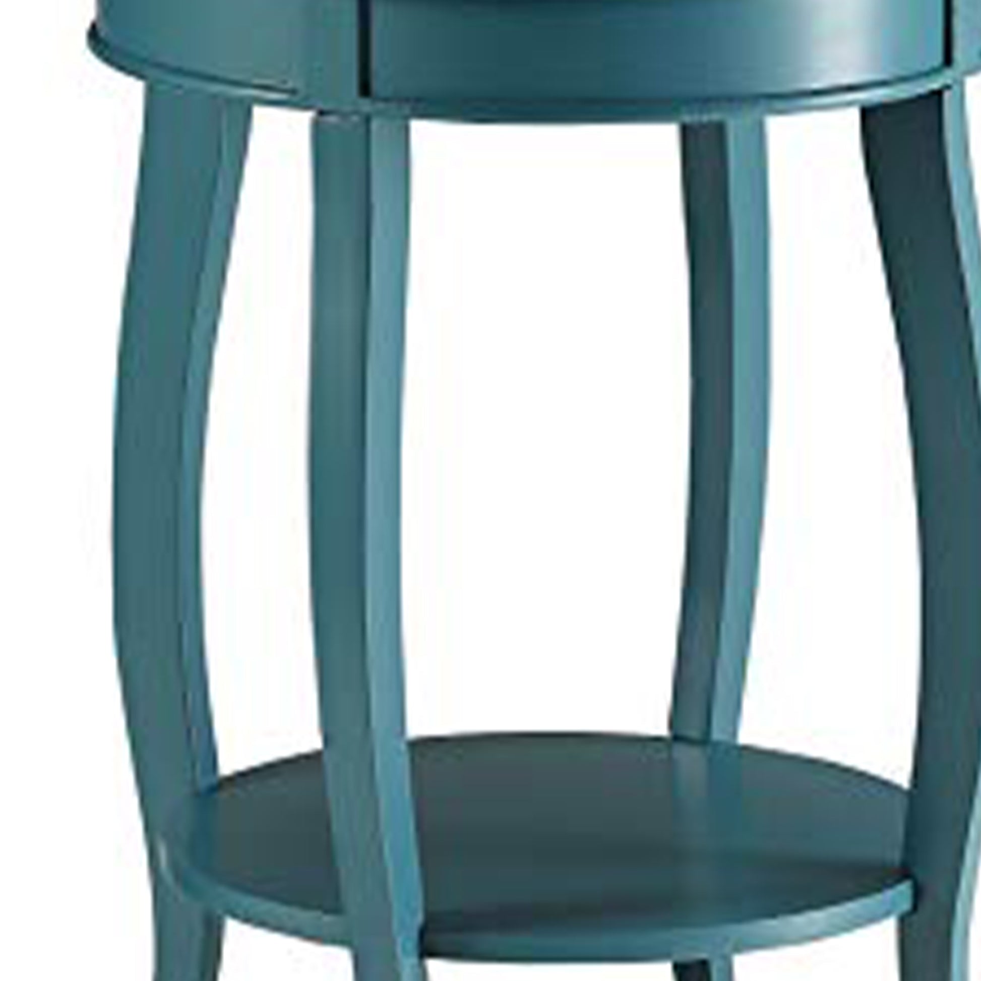 Affiable Side Table, Teal Blue  By Benzara | Side Tables |  Modishstore  - 2