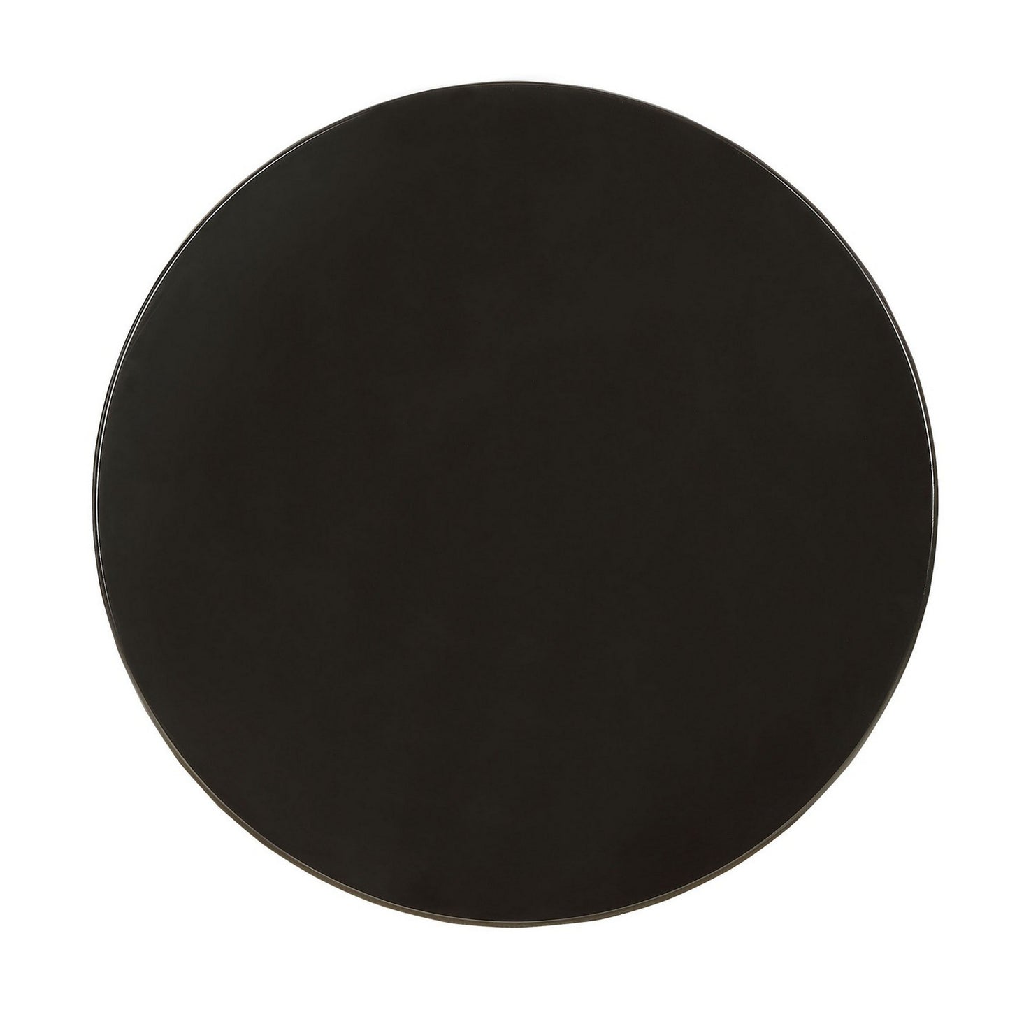 22 Inch Round Wooden Side Table With Turned Base, Black By Benzara | Side Tables | Modishstore - 2