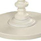 22 Inch Round Wooden Side Table With Turned Base, White  By Benzara | Side Tables |  Modishstore  - 6