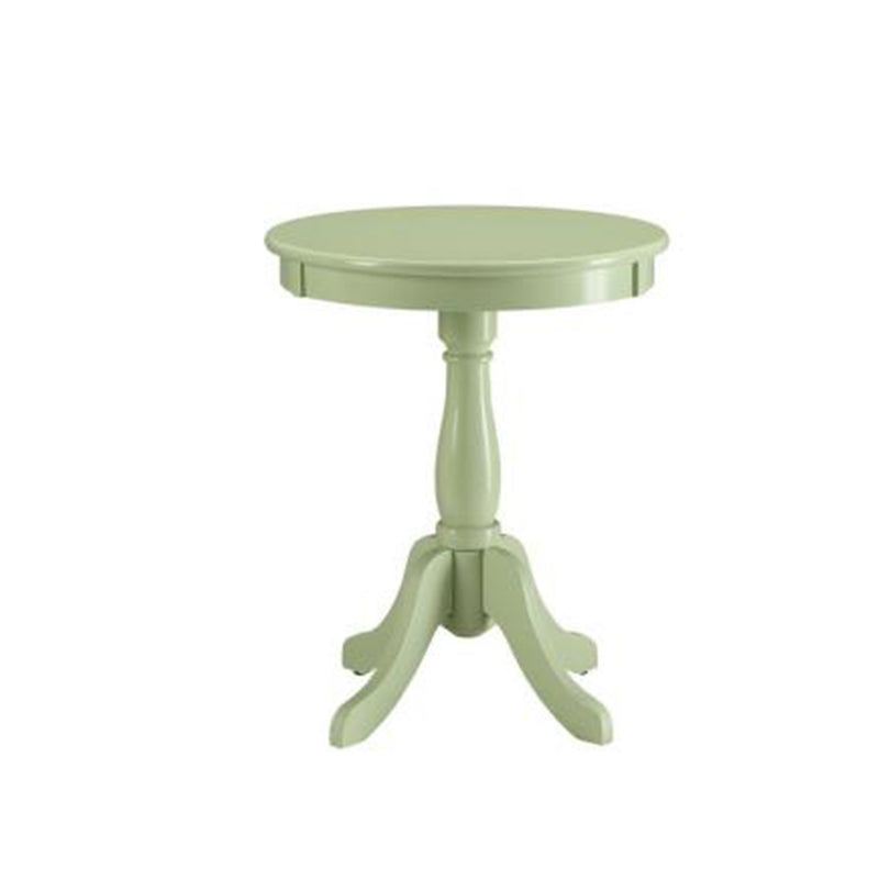 Astonishing Side Table With Round Top, Light Green  By Benzara | Side Tables |  Modishstore 