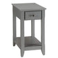 Astonishing Side Table, Gray  By Benzara | Side Tables |  Modishstore  - 3