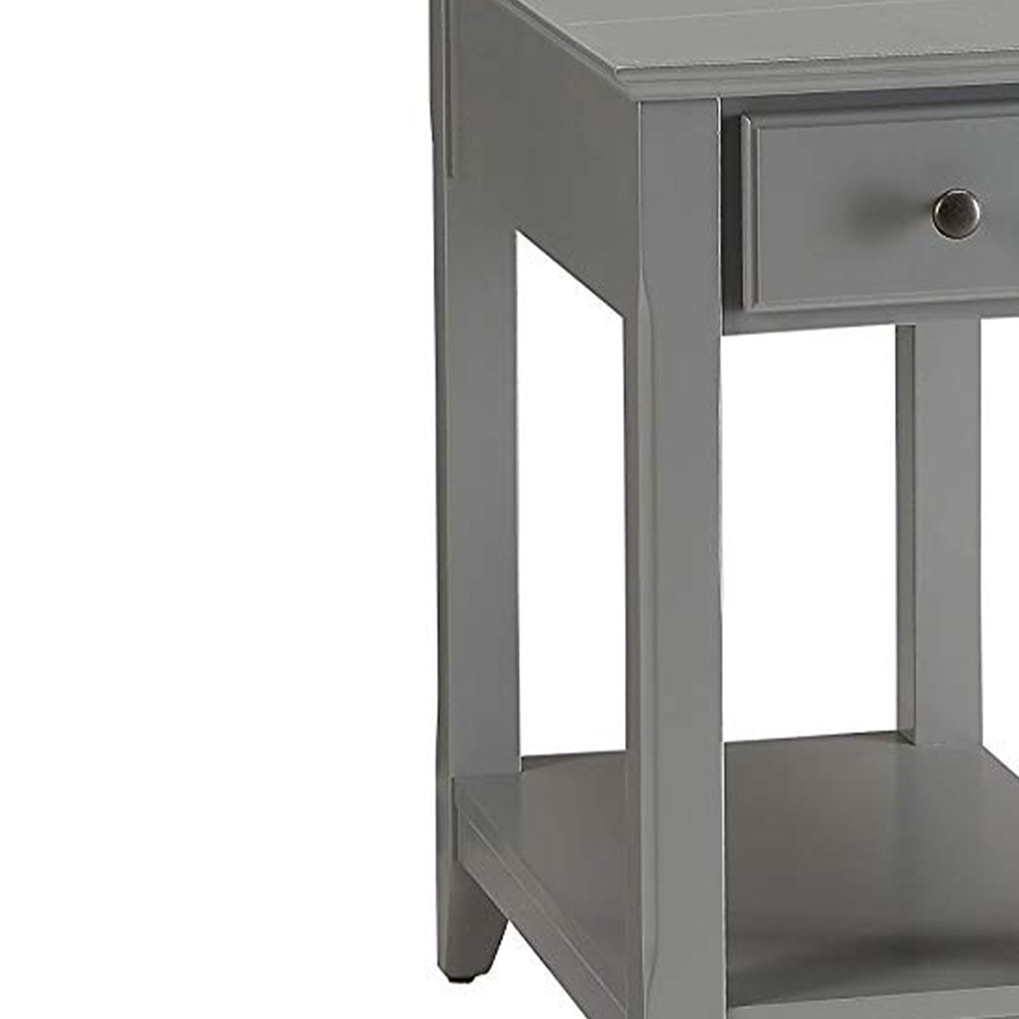 Astonishing Side Table, Gray  By Benzara | Side Tables |  Modishstore  - 5