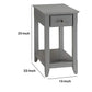 Astonishing Side Table, Gray  By Benzara | Side Tables |  Modishstore  - 6
