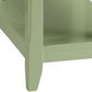 23" Rectangular Wooden Side Table With 1 Drawer, Green  By Benzara | Side Tables |  Modishstore  - 6