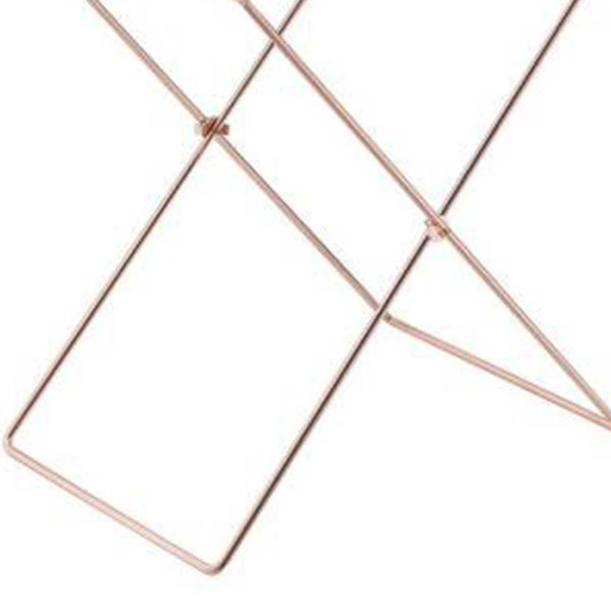 22 Inch Acrylic Tray Table With X Metal Base, Copper  By Benzara | TV Tray Tables |  Modishstore  - 4