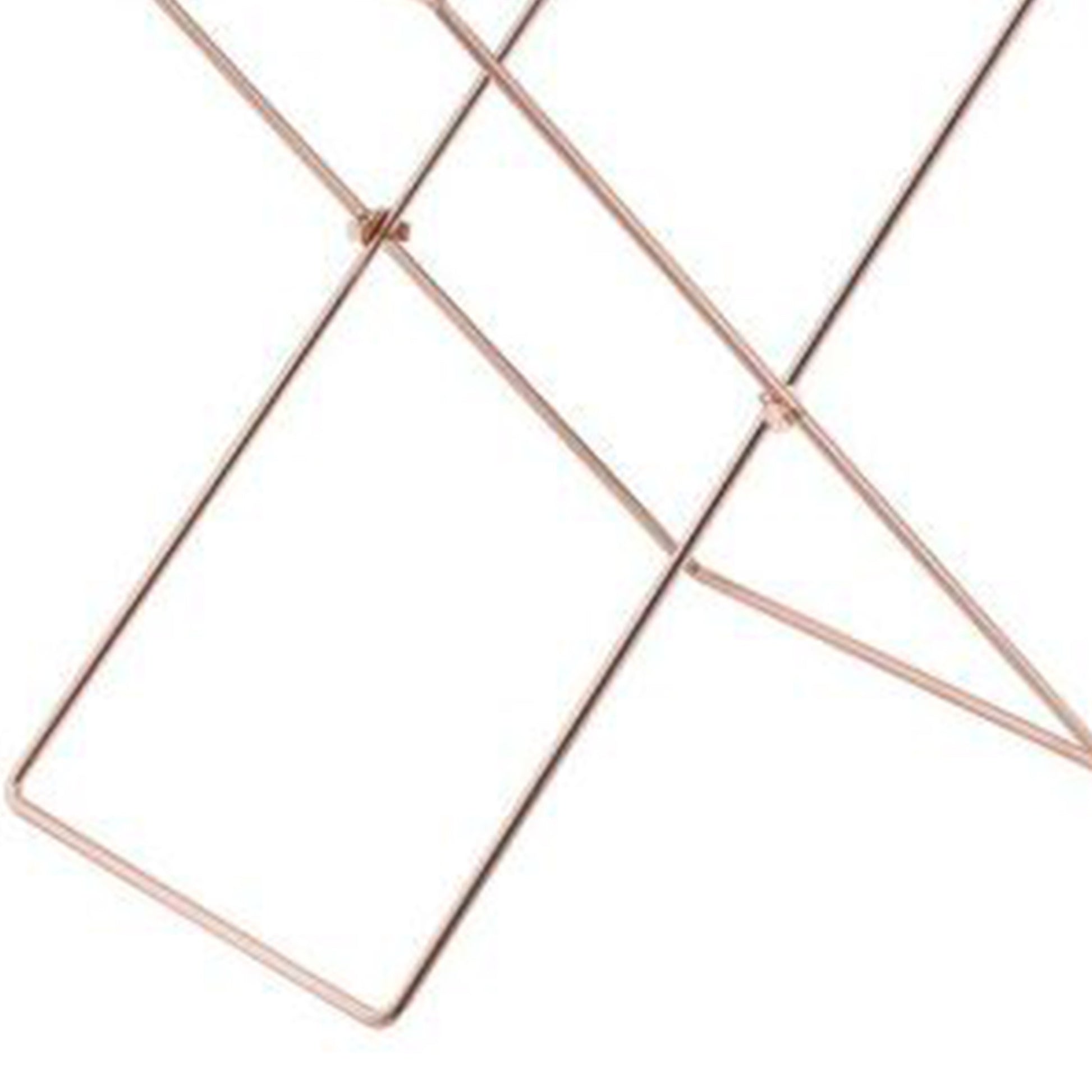 22 Inch Acrylic Tray Table With X Metal Base, Copper  By Benzara | TV Tray Tables |  Modishstore  - 5