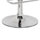 Smart Looking Adjustable Stool With Swivel, Clear & Chrome  By Benzara | Bar Stools |  Modishstore  - 3