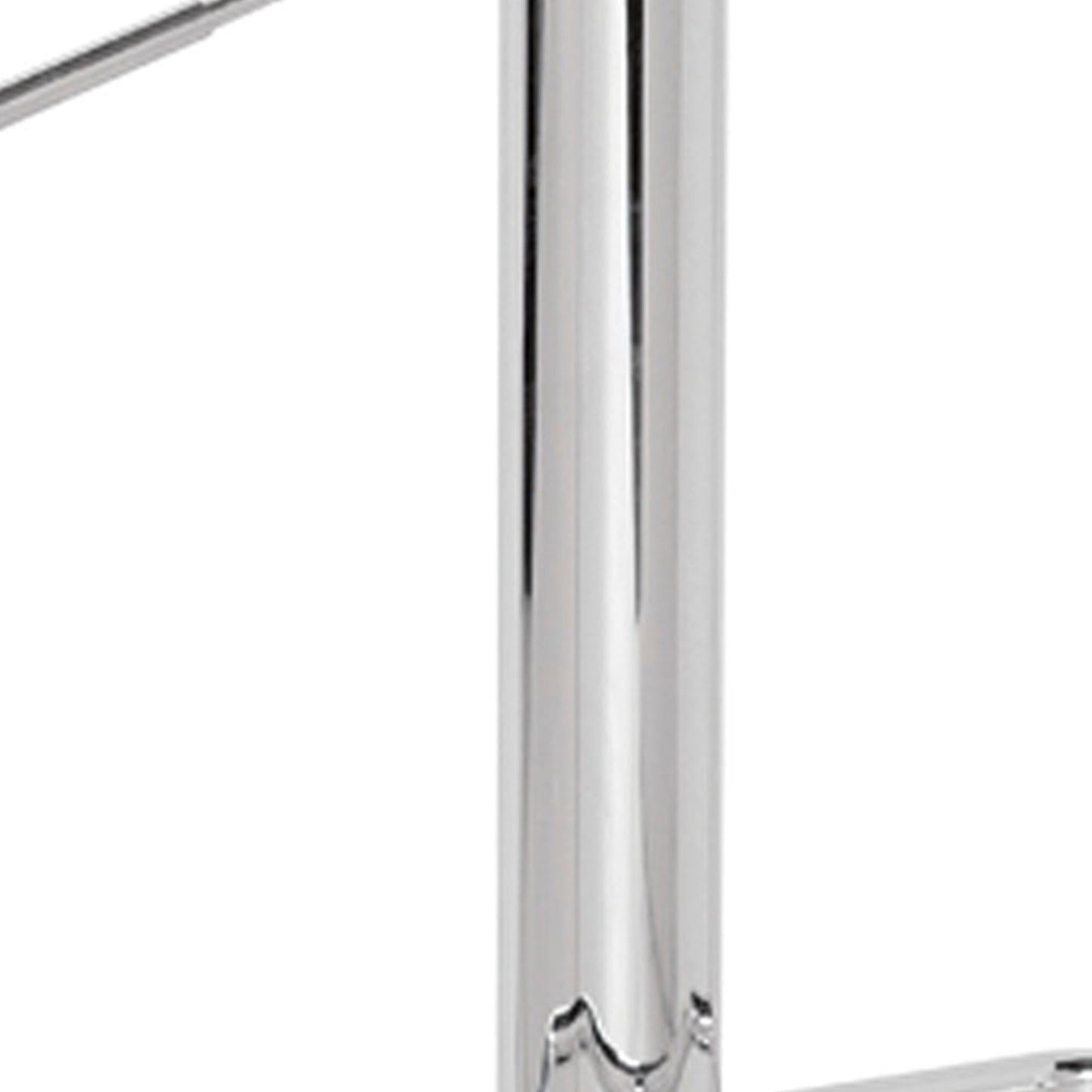 Smart Looking Adjustable Stool With Swivel, Clear & Chrome  By Benzara | Bar Stools |  Modishstore  - 5