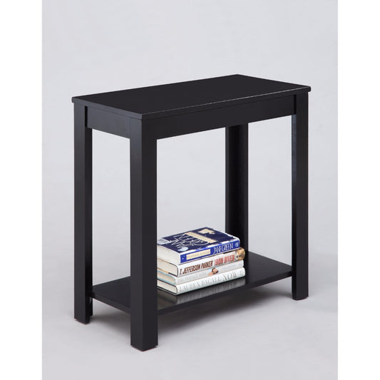 Minimalistic Designed Wooden Chairside Table, Black By Benzara | Side Tables | Modishstore