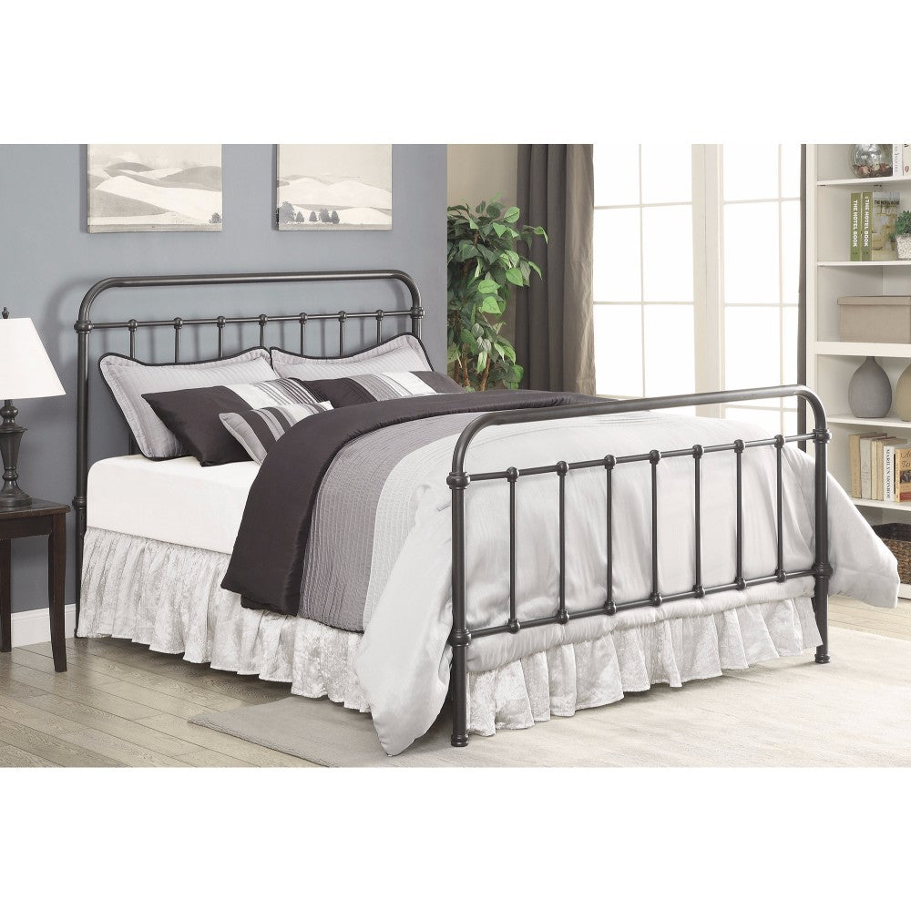 Transitional Styled Metal Queen Bed, Bronze By Benzara | Bedroom Sets |  Modishstore 