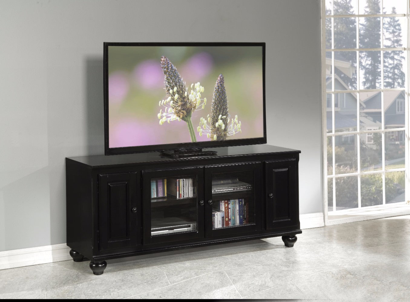 Smart Looking Tv Stand, Black  By Benzara | TV Stands |  Modishstore 