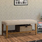 Wooden Bench, Beige & Oak  By Benzara | Stools & Benches |  Modishstore  - 2