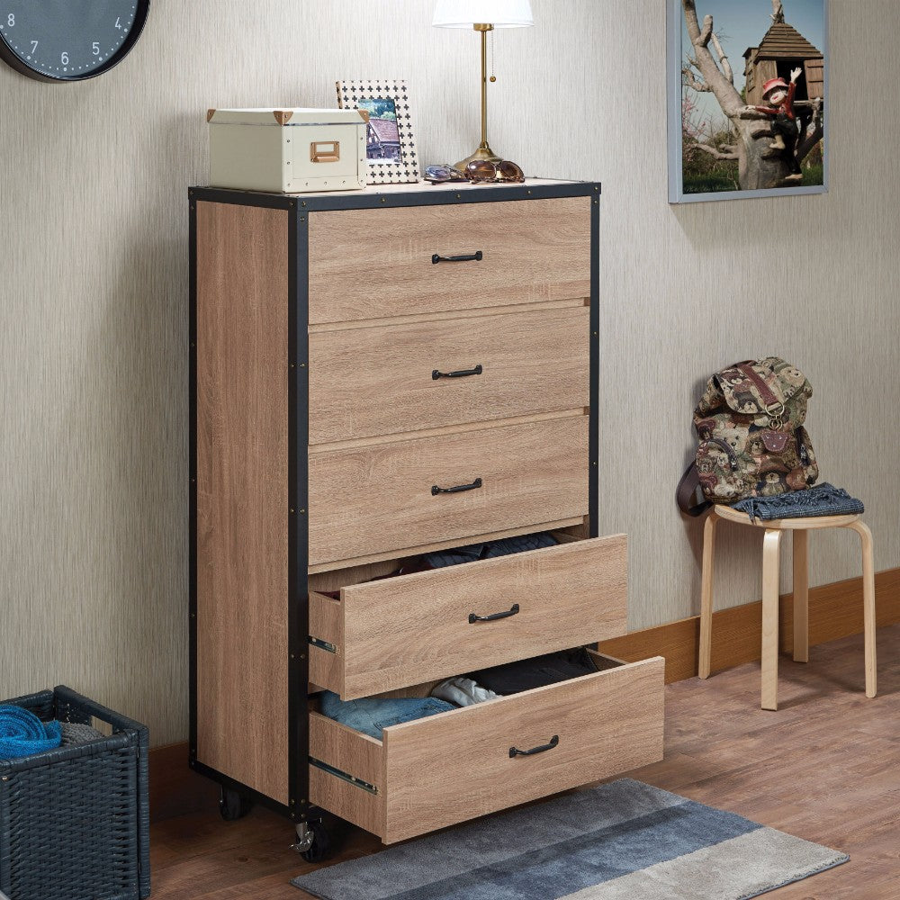 Wooden Chest, Weathered Light Oak Brown  By Benzara | Drawers |  Modishstore 