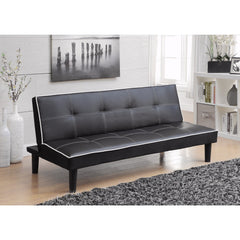 Contemporary Sofa Bed, Black  By Benzara
