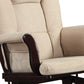 Functionally Appealing Glider Chair With Ottoman, Beige By Benzara | Lounge Chairs |  Modishstore  - 5