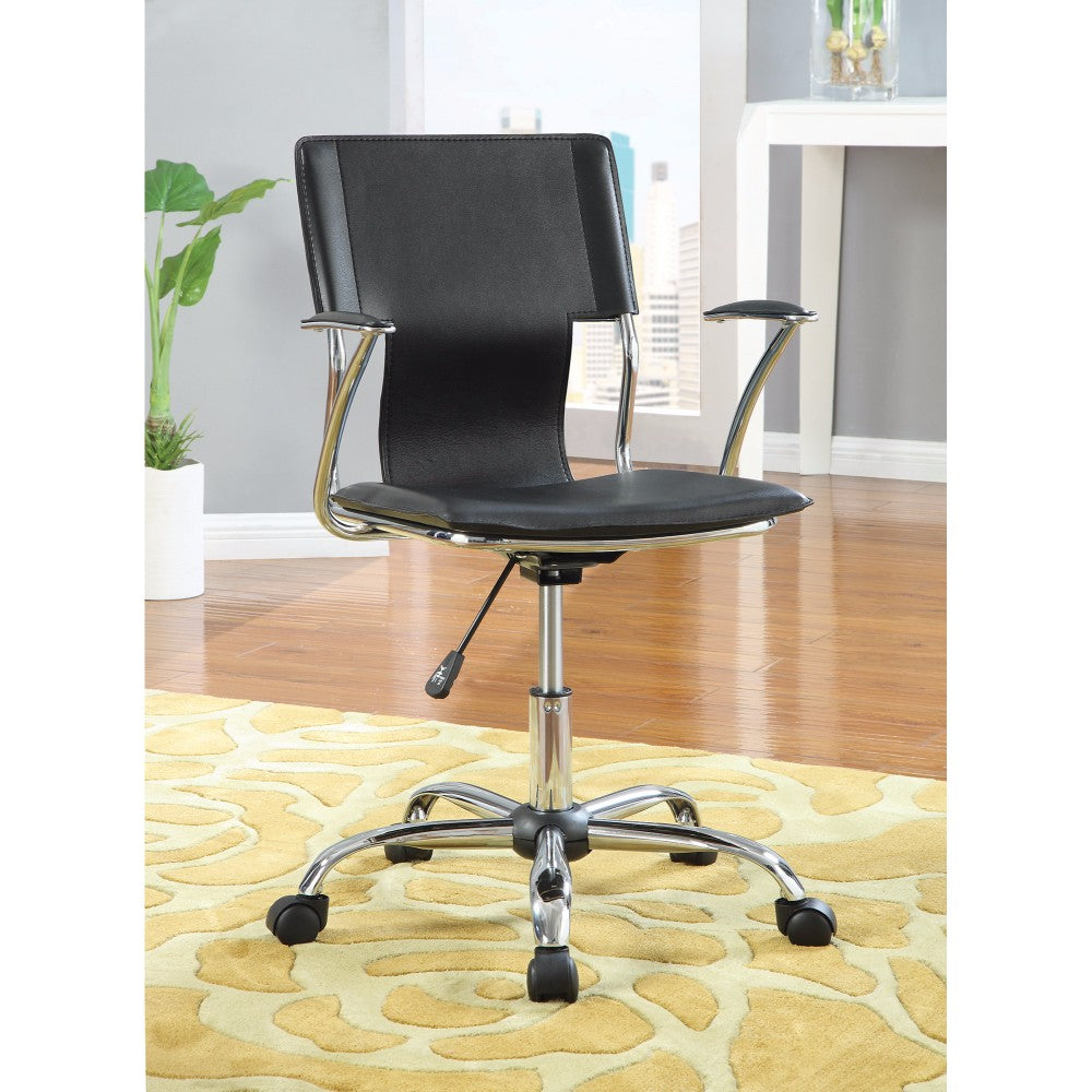 Modern Ergonomic Medium Back Executive  Office Chair, Black  By Benzara | Office Chairs |  Modishstore 