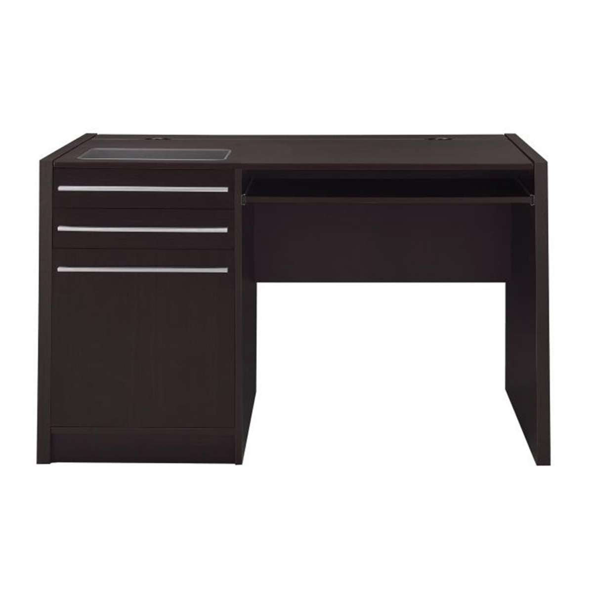 Contemporary Wooden Connect-It Computer Desk, Brown  By Benzara | Desks |  Modishstore 